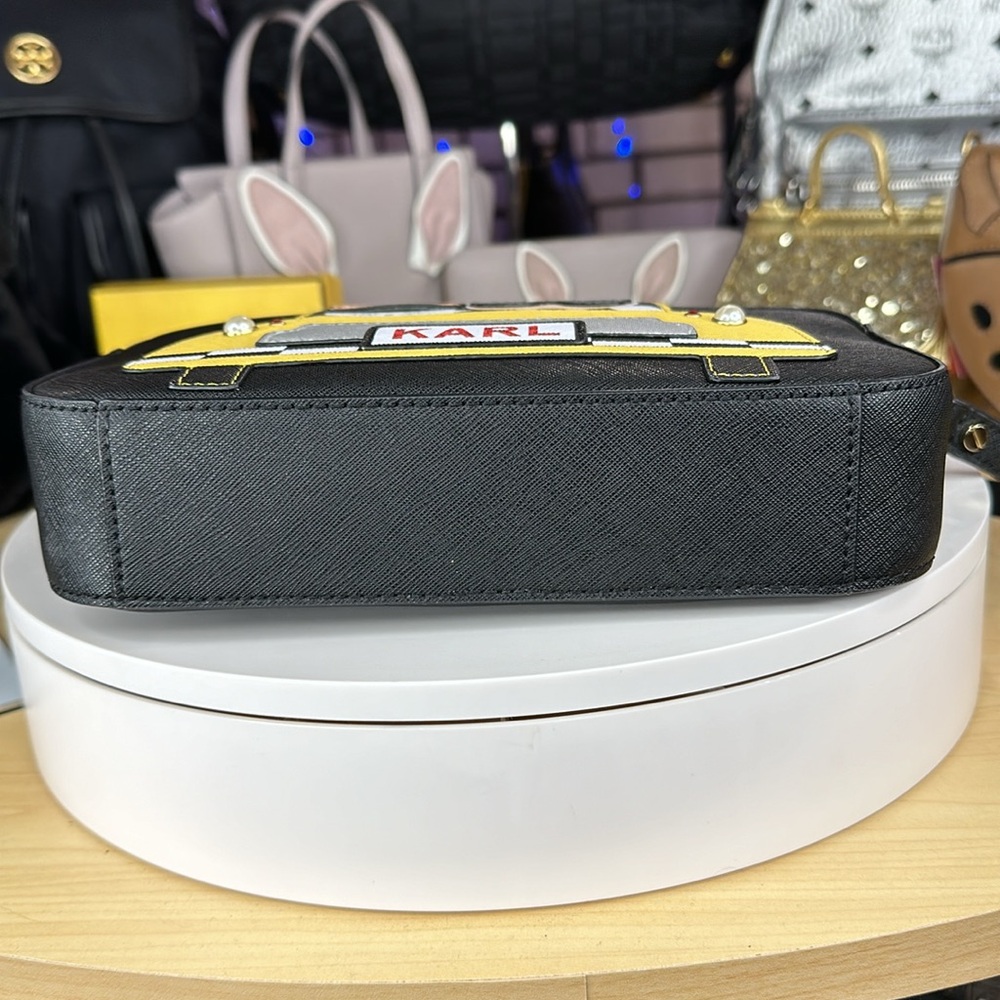 KARL LAGERFELD - Paris Maybelle Taxi NYC Black Crossbody Bag - Picture 6 of 16